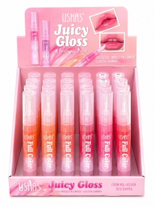Set 24 Luciu de Buze USHAS Juicy Gloss – 6 Nuanțe Strălucitoare, Hidratare Intensă - Img 1