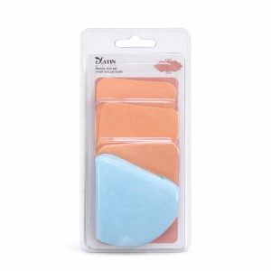 Set de buretei cosmetici pentru machiaj, 4 bucati, aplicare uniforma fond de ten si produse make-up