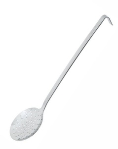 Spumiera bucatarie din otel inoxidabil 37 cm, lingura perforata pentru scurgere alimente