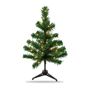Brăduț artificial de Crăciun, 50 cm, verde, din plastic, fără instalație luminoasă - Img 2