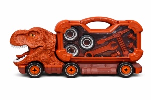 Camion dinozaur T-Rex demontabil cu scule, jucarie constructie copii, 44x23 cm - Img 2