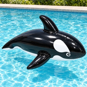 Colac Gonflabil Orca 134 cm – Balenă pentru Piscină și Plajă - Img 4