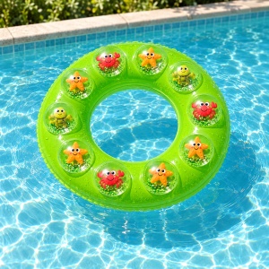 Colac Gonflabil Verde cu Animăluțe Marine, 60 cm – pentru Piscină și Plajă - Img 5