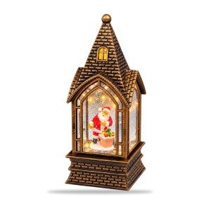 Decoratiune lumionasa de Crăciun cu lumini LED și muzica, model Moș Crăciun - Img 3