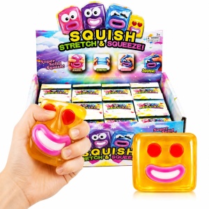 Jucărie Antistres Squishy Cub cu Față Amuzantă, Elastică și Moale, Model Aleatoriu - Img 3
