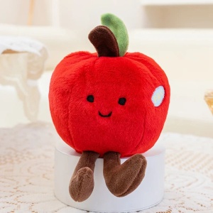 Jucarie plus mar pufos cu fata zambitoare, model simpatic, 15 cm