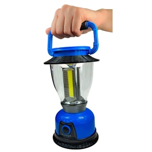 Lampă solară de camping LED multifuncțională din plastic, culoare galbenă - Img 2