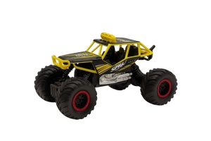 Masina Teren Off Road R C Galbena Ruistone , Telecomanda Spray Lumini 27Mhz Metal Car Copii 3+