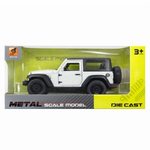 Masinuta metalica SUV off-road alba, 15.5x7 cm, usi functionale - Img 2