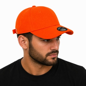 Sapca portocaliu neon reglabila unisex, stil casual - Img 3