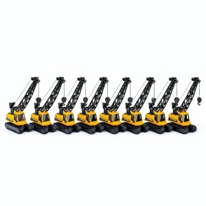 Set 10 vehicule inginerie cu macara, 14 cm - Img 2