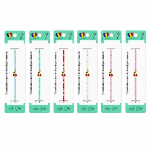 Set 12 Brățări cu Pandantiv Cireșe, Reglabile, Multicolore, Stil Fresh și Elegant