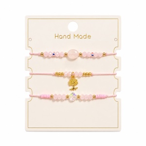 Set 12 Brățări Trio Handmade, copacul vietii – 36 Brățări Reglabile 16 cm, Design Delicat - Img 2