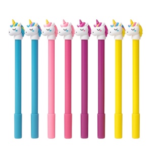 Set 48 Pixuri Unicorn Happy Every Day , Culori Pastel, Topper 3D Unicorn