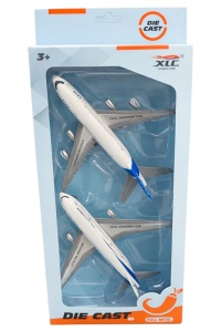 Set Avioane Metalice Die-cast, Piese de Plastic, 14x13x4.8 cm, Model 1210-W46