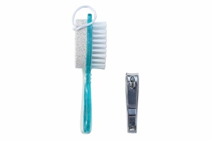Set pentru pedichiură 4 în 1 cu perie pentru curățare - Img 2
