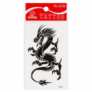 Tatuaj Temporar Semipermanent Dragon Tribal 10 cm