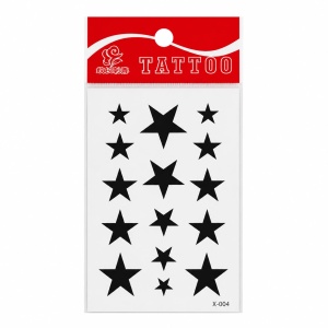 Tatuaj Temporar Semipermanent Stele Negre Minimaliste – 10 cm