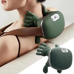 Aparat masaj cervical premium cu incalzire, masaj gat si umeri, deep kneading, portabil - Img 5