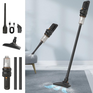 Aspirator vertical fara fir 2 in 1, puternic, portabil, cu accesorii, negru - Img 2