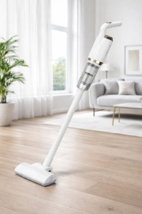 Aspirator vertical fara fir 2 in 1, reincarcabil USB, portabil, cu accesorii, alb - Img 2