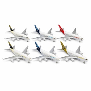 Avion de pasageri jucarie metalic cu lumini si sunete model realist 22 cm diverse culori