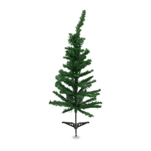 Brăduț de Crăciun artificial, 90 cm, verde, din plastic, cu suport metalic inclus - Img 2