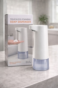 Dozator automat sapun spuma cu senzor touchless pentru baie si bucatarie - Img 2