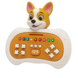 Joc interactiv cu cățel, lumini și numere 1-2-3 – jucărie educativă cu baterii