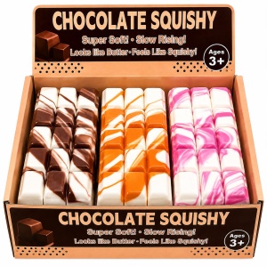 Jucărie Antistres Squishy Ciocolată Marble – Super Moale, Slow Rising, Model Aleatoriu, 3+ Ani - Img 2
