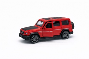Masina metalica SUV rosie 1:36 pull back cu usi functionale