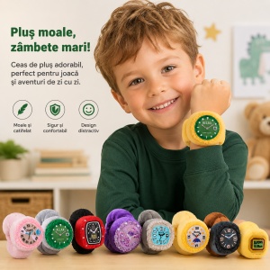 Mystery Box Ceas de Plus pentru Copii 13 cm – Jucărie Surpriză Colecționabilă - Img 3