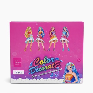 Păpușă Fashion Decorativă Color cu 9 Accesorii Surpriză, Plastic, Multicolor, 36 cm - Img 2