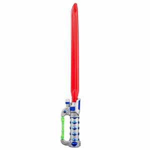 Sabie laser de jucărie roșie cu lumini LED, 65 cm – sabie din plastic pentru copii