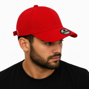 Sapca rosie reglabila unisex, stil casual - Img 3