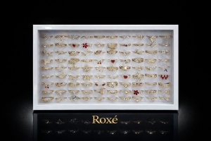 Set 100 inele aurii dama, modele diverse, marime reglabila, colectie eleganta ROXE - Img 2