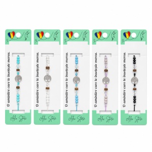 Set 12 Brățări cu Pandantiv Copacul Vieții, Reglabile, Multicolore, Stil Elegant