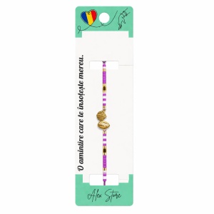 Set 12 Brățări cu Pandantiv Scoici Aurii, Reglabile, Multicolore, Mărgele Decorative - Img 2