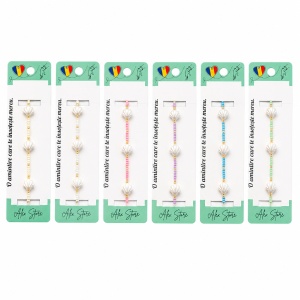 Set 12 Brățări Reglabile cu Pandantive Scoici Perlate – Brățări Elegante de Vară