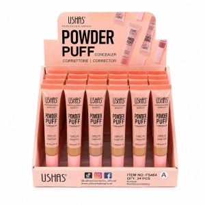 Set 24 Corector Lichid USHAS Powder Puff Concealer – Acoperire Ridicată, Aplicator Burete