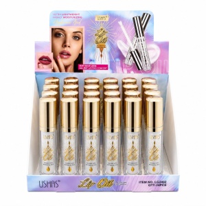 Set 24 Uleiuri de Buze USHAS cu Acid Hialuronic – Hidratare Intensă și Strălucire Naturală