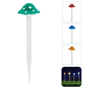 Set 3 Lampi Solare Gradina Tip Ciuperca cu LED, Decor Exterior, Panou Solar