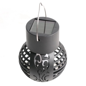 Set 4 Lămpi Solare de Grădină LED din Metal Negru, Design Modern - Img 3