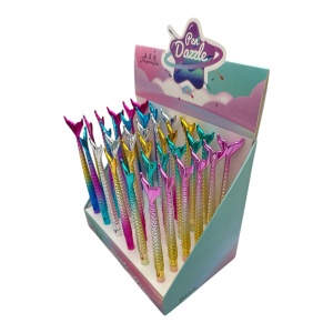 Set 48 Pix cu Gel Sirena – Design Magic si Scriere Cursiva, Ideal pentru Scoala - Img 2