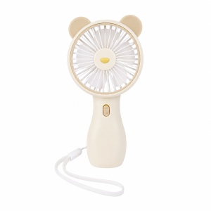 Ventilator portabil copii leu bej, reincarcabil USB, mini ventilator compact - Img 2
