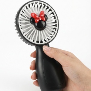 Ventilator portabil copii, reincarcabil USB, design compact, negru - Img 2