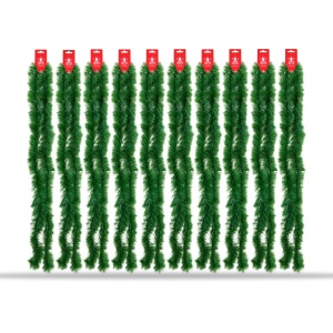 Beteală de Crăciun pentru brad, verde, plastic, 200 cm, diametru 8 cm - Img 7