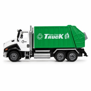 Camion de reciclare verde 26.5x11 cm jucarie copii plastic - Img 2