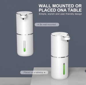 Dozator Automat Sapun cu Senzor, Montare Perete sau Masa, USB-C, Rezervor 380ml, Alb - Img 5