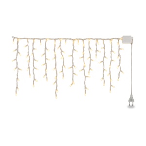 Instalație de Crăciun tip țurțuri, 12 m, 300 LED, alb cald, interconectabilă - Img 5